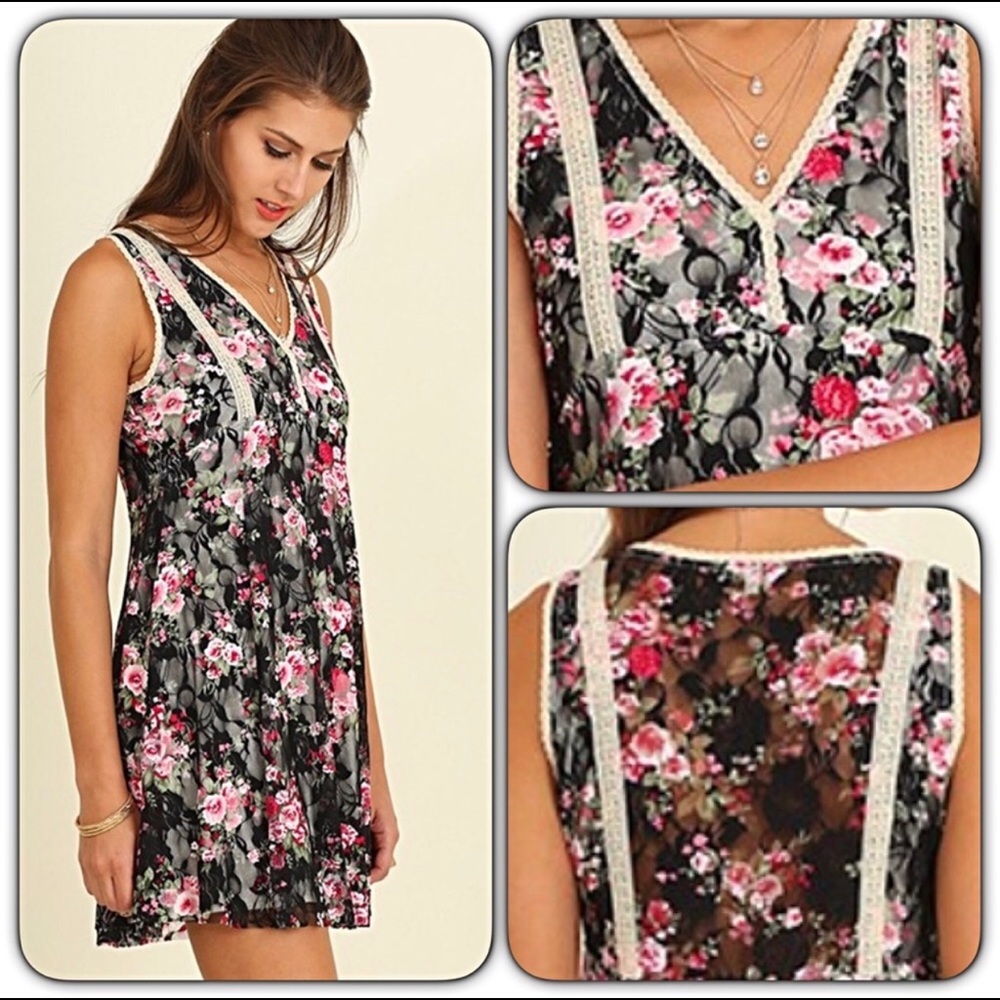Floral slip dress
